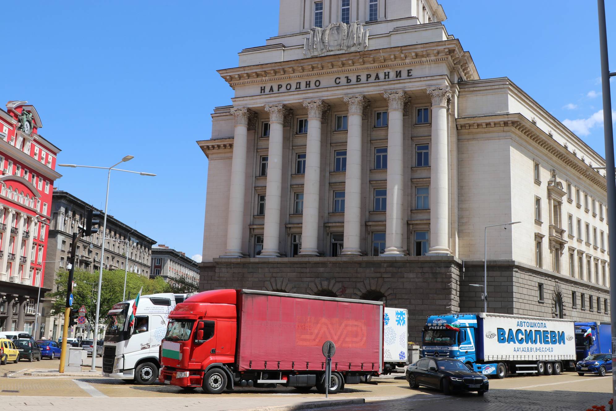  Протест на превозвачи с камиони и ТИР-ове 